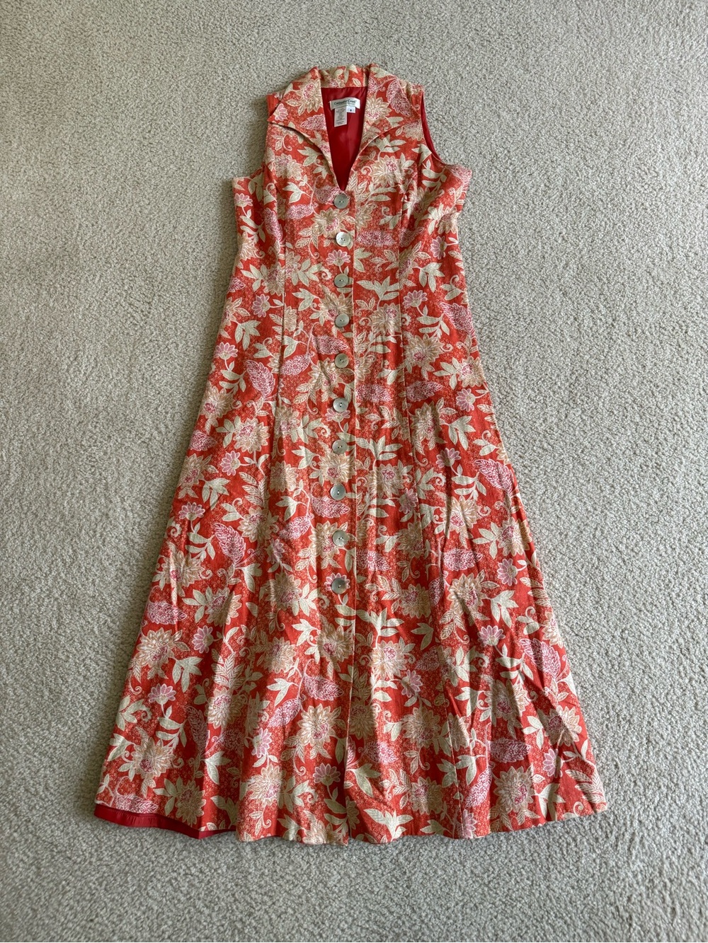 Vintage Coldwater Creek sleeveless collared dress